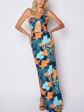 Day Henríquez Briss Dress Canto de la Sirena XS/S Tropical Maxi Resort $235